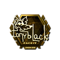 Sticker | tonyblack (Gold) | London 2018 image 120x120