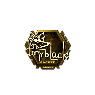 Sticker | tonyblack (Gold) | London 2018 image 360x360