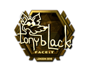 Sticker | tonyblack (Gold) | London 2018