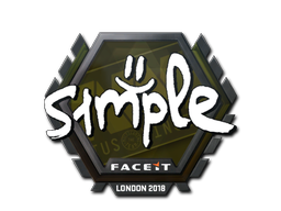 สติกเกอร์ | s1mple | London 2018