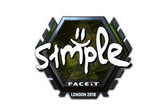 Sticker | s1mple (Foil) | London 2018