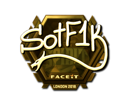 Стикер | S0tF1k (златен) | London 2018