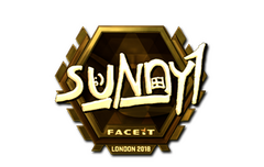 Sticker | suNny (Gold) | London 2018