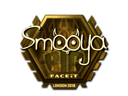 Sticker | smooya (Gold) | London 2018