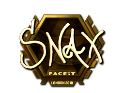 Стикер | Snax (златен) | London 2018