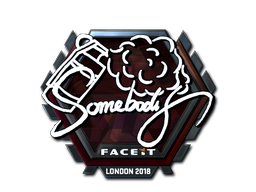 Autocolante | somebody (Foil) | Londres 2018