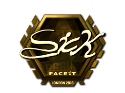 Aufkleber | SicK (Gold) | London 2018