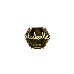 Sticker | Skadoodle (Gold) | London 2018