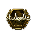 Sticker | Skadoodle (Gold) | London 2018 image 120x120