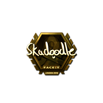 Sticker | Skadoodle (Gold) | London 2018 image 360x360