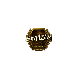 Sticker | ShahZaM (Gold) | London 2018