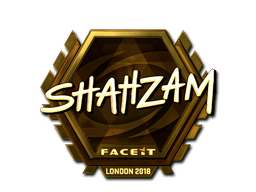 ステッカー | ShahZaM (ゴールド) | London 2018