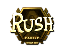 Sticker | RUSH (Goud) | London 2018