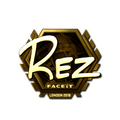 Sticker | REZ (Gold) | London 2018 image 120x120