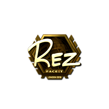 Sticker | REZ (Gold) | London 2018 image 360x360