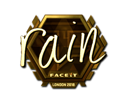 สติกเกอร์ | rain (ทอง) | London 2018