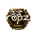Sticker | ropz (Gold) | London 2018 image 120x120