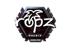 Sticker | ropz (Foil) | London 2018