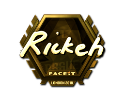 Стикер | Rickeh (златен) | London 2018