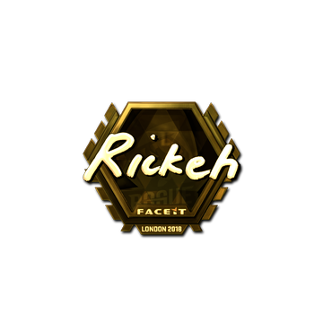 Sticker | Rickeh (Gold) | London 2018 image 360x360