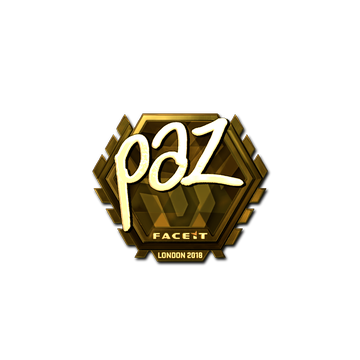 Sticker | paz (Gold) | London 2018 image 360x360