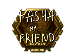 Sticker | pashaBiceps (Gold) | London 2018