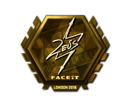 Aufkleber | Zeus (Gold) | London 2018