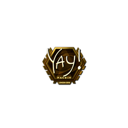 Sticker | yay (Gold) | London 2018