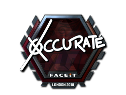 Sticker | xccurate (Foil) | London 2018
