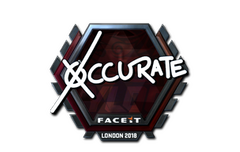 Sticker | xccurate (Foil) | London 2018