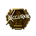 Sticker | xccurate (Gold) | London 2018 image 120x120