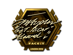 Aufkleber | GeT_RiGhT (Gold) | London 2018