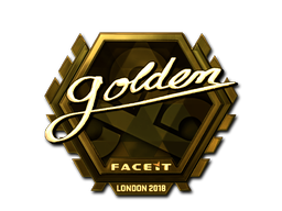 Стикер | Golden (златен) | London 2018