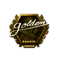 Sticker | Golden (Gold) | London 2018 image 120x120
