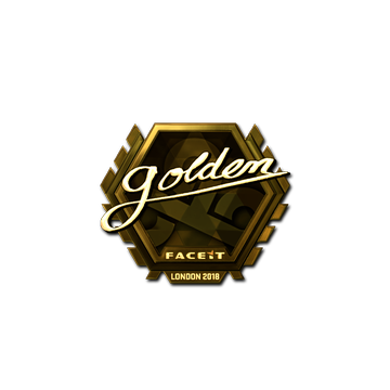 Sticker | Golden (Gold) | London 2018 image 360x360
