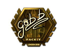 Abțibild | gob b (Auriu) | London 2018