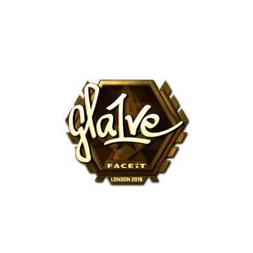 Sticker | gla1ve (Gold) | London 2018 image 360x360