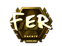 Sticker | fer (Goud) | London 2018