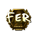 Sticker | fer (Gold) | London 2018 image 120x120