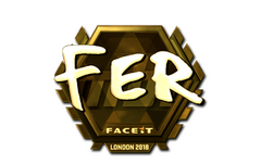 Sticker | fer (Gold) | London 2018