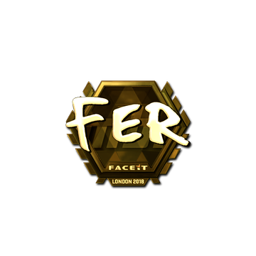 Sticker | fer (Gold) | London 2018 image 360x360