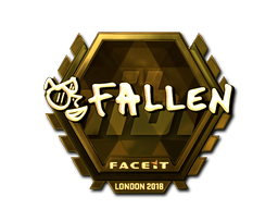 Klistermärke | FalleN (Guld) | London 2018