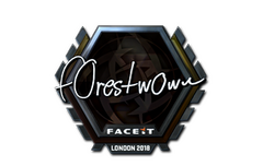 Sticker | f0rest (Foil) | London 2018