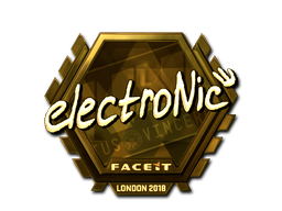 Sticker | electronic (Gold) | London 2018