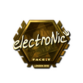 Sticker | electronic (Gold) | London 2018 image 120x120