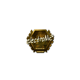 Sticker | electronic (Gold) | London 2018