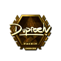 Sticker | dupreeh (Gold) | London 2018 image 120x120