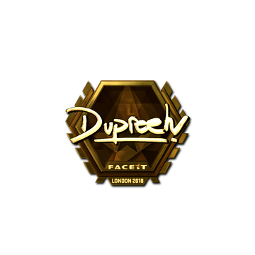 Sticker | dupreeh (Gold) | London 2018 image 360x360