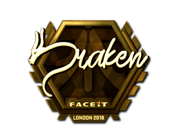 Aufkleber | draken (Gold) | London 2018