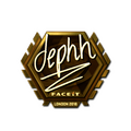 Sticker | dephh (Gold) | London 2018 image 120x120